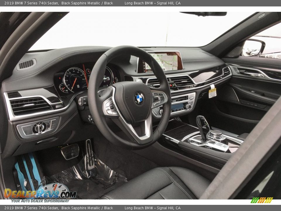 2019 BMW 7 Series 740i Sedan Black Sapphire Metallic / Black Photo #4