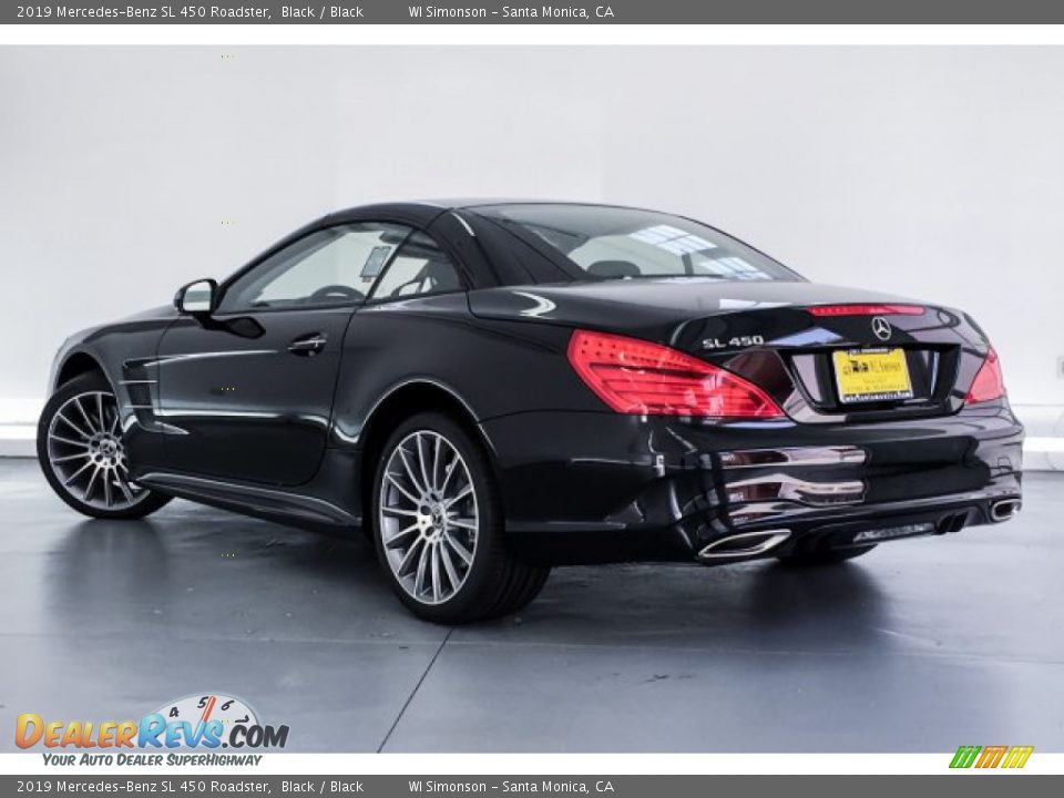 2019 Mercedes-Benz SL 450 Roadster Black / Black Photo #2