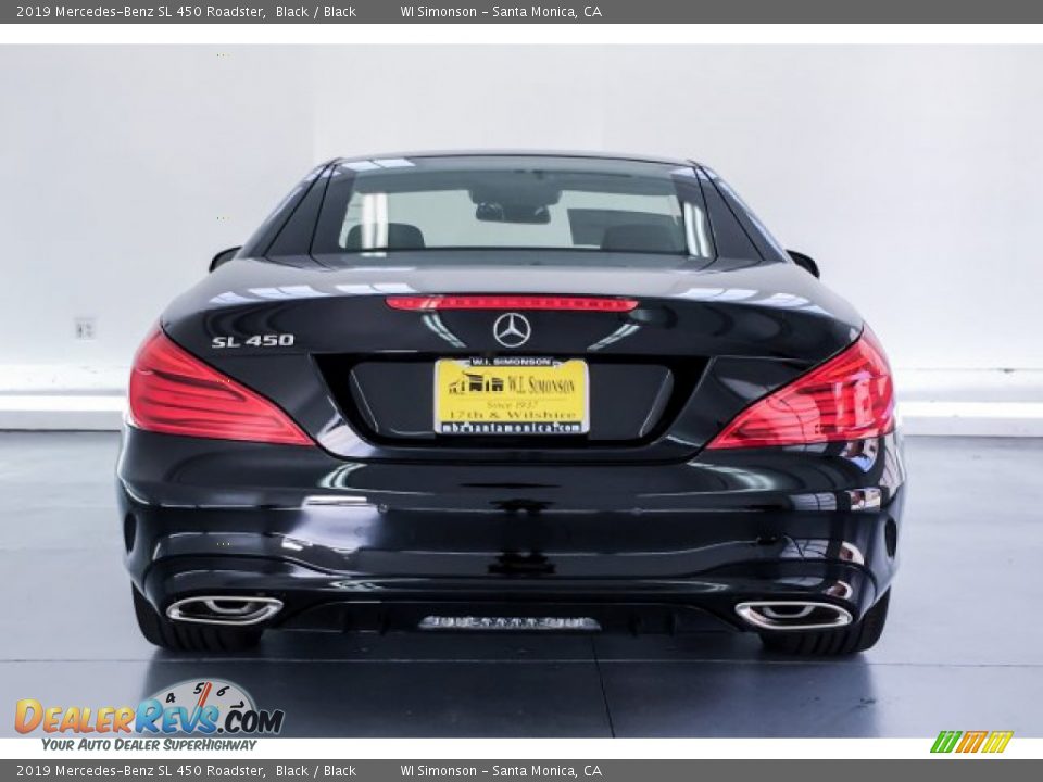 2019 Mercedes-Benz SL 450 Roadster Black / Black Photo #3