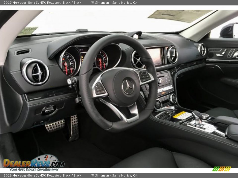 2019 Mercedes-Benz SL 450 Roadster Black / Black Photo #4