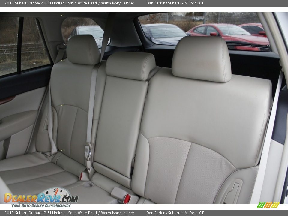 2013 Subaru Outback 2.5i Limited Satin White Pearl / Warm Ivory Leather Photo #14