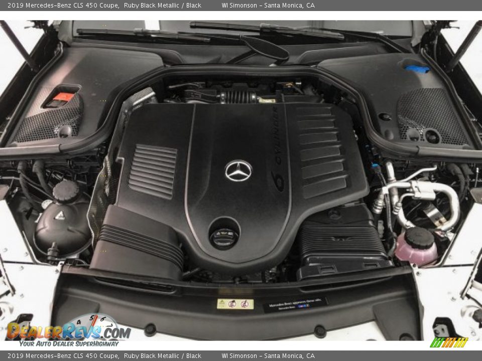 2019 Mercedes-Benz CLS 450 Coupe Ruby Black Metallic / Black Photo #8
