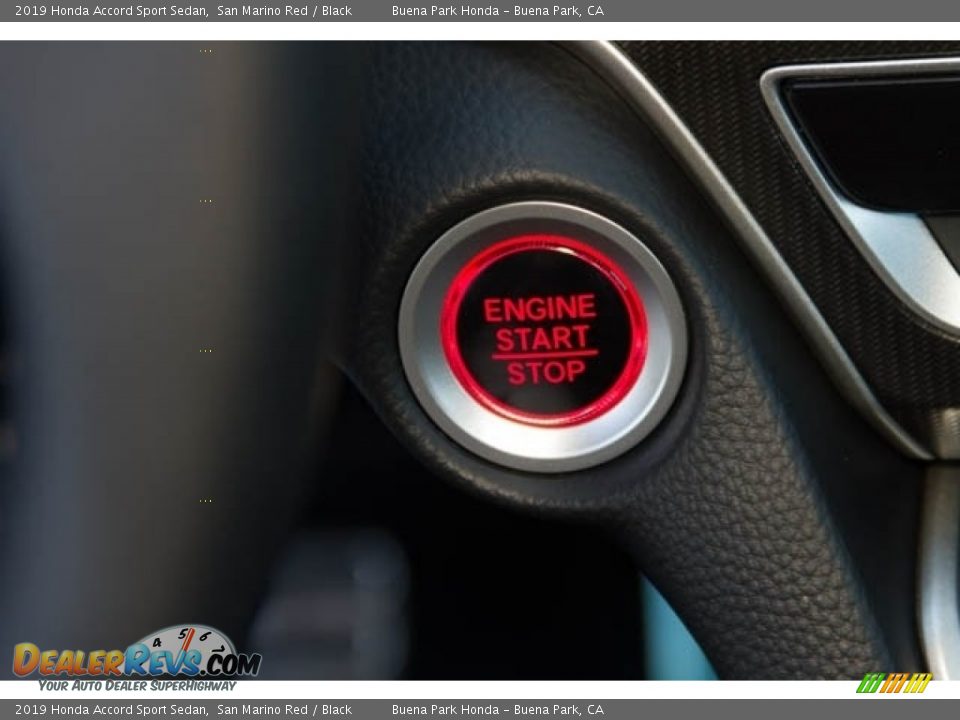 2019 Honda Accord Sport Sedan San Marino Red / Black Photo #26