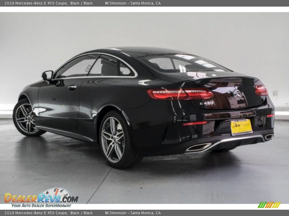 2019 Mercedes-Benz E 450 Coupe Black / Black Photo #2