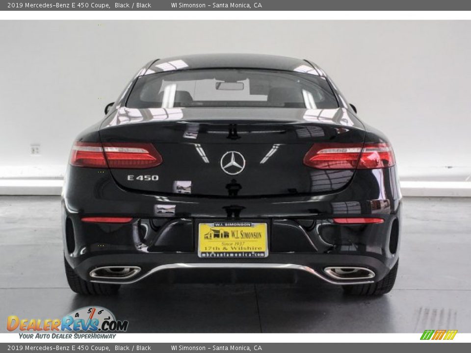 2019 Mercedes-Benz E 450 Coupe Black / Black Photo #3