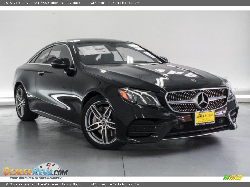 2019 Mercedes-Benz E 450 Coupe Black / Black Photo #12
