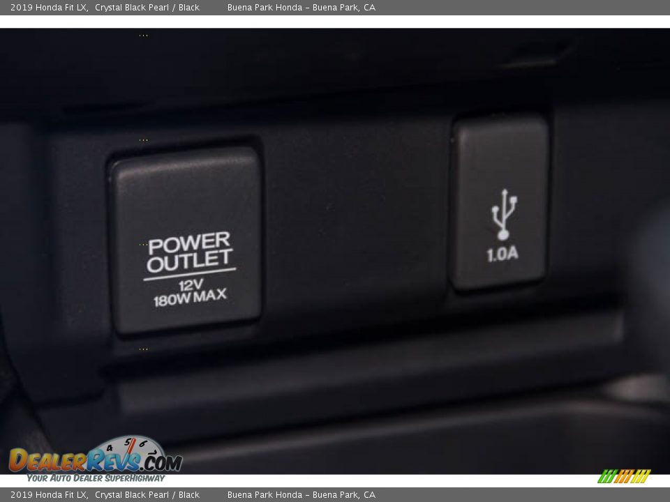 2019 Honda Fit LX Crystal Black Pearl / Black Photo #22