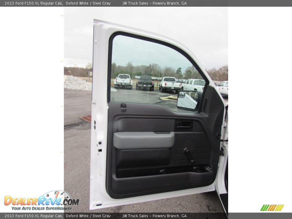 2013 Ford F150 XL Regular Cab Oxford White / Steel Gray Photo #12