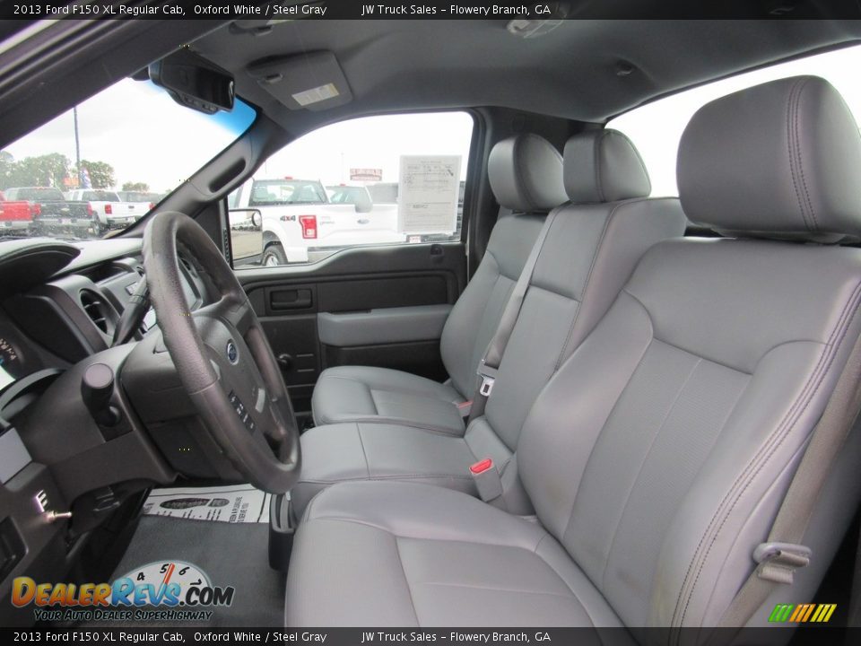 2013 Ford F150 XL Regular Cab Oxford White / Steel Gray Photo #13