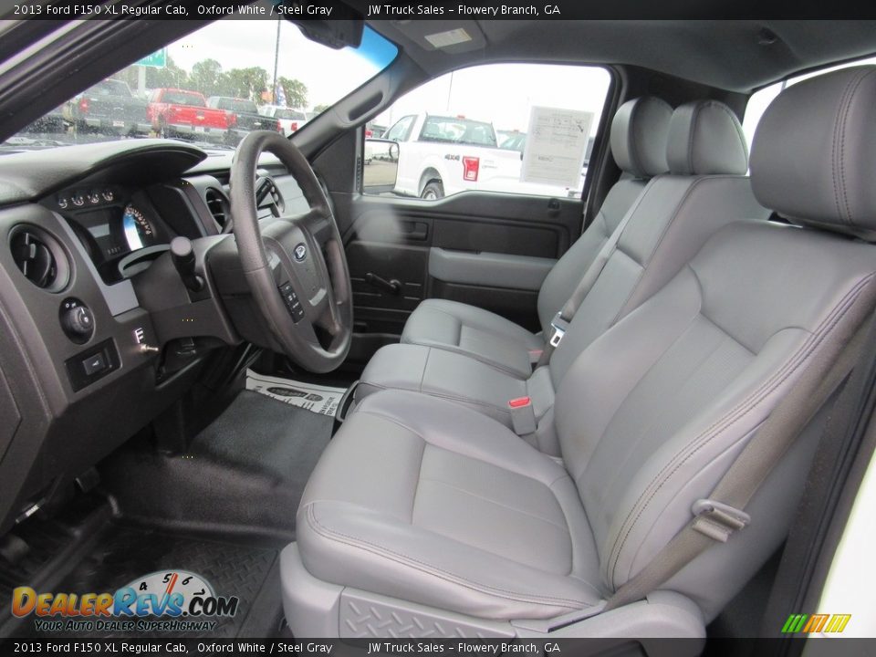 2013 Ford F150 XL Regular Cab Oxford White / Steel Gray Photo #14