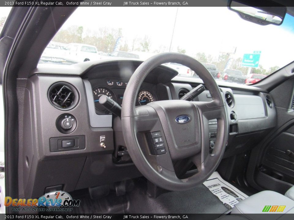 2013 Ford F150 XL Regular Cab Oxford White / Steel Gray Photo #15
