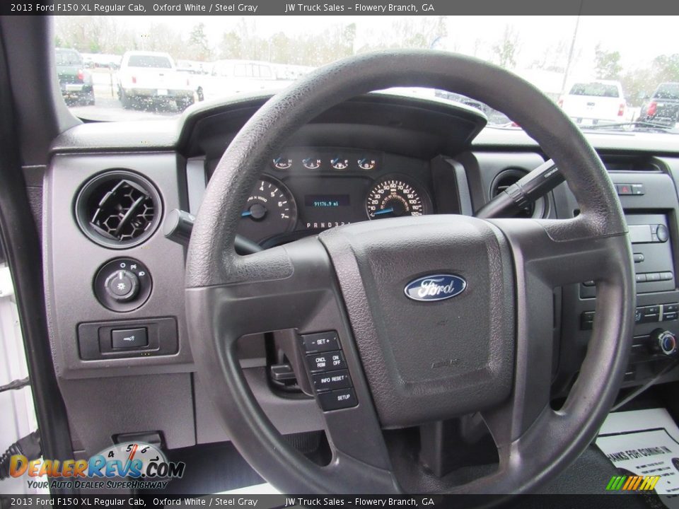 2013 Ford F150 XL Regular Cab Oxford White / Steel Gray Photo #16