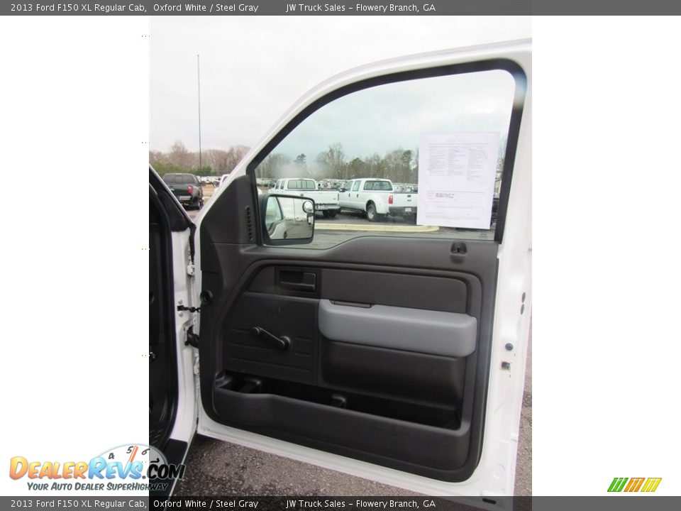 2013 Ford F150 XL Regular Cab Oxford White / Steel Gray Photo #19