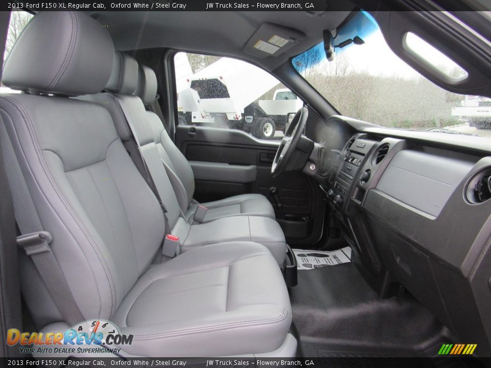 2013 Ford F150 XL Regular Cab Oxford White / Steel Gray Photo #21