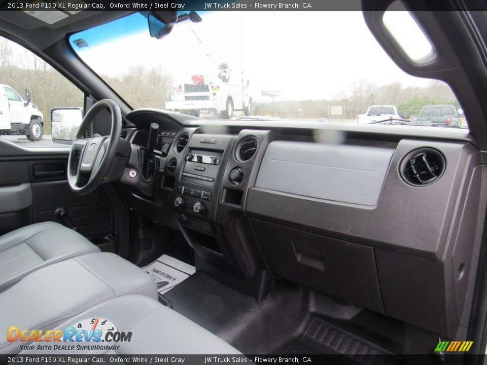 2013 Ford F150 XL Regular Cab Oxford White / Steel Gray Photo #22
