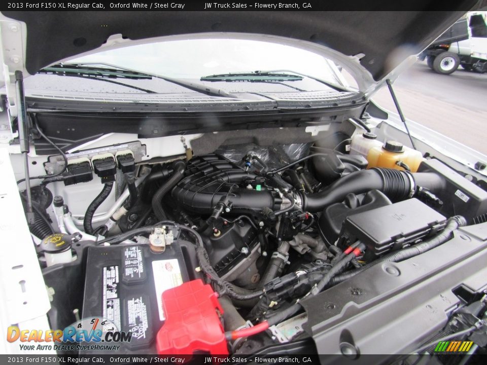 2013 Ford F150 XL Regular Cab Oxford White / Steel Gray Photo #24