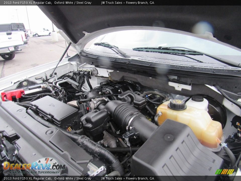 2013 Ford F150 XL Regular Cab Oxford White / Steel Gray Photo #25
