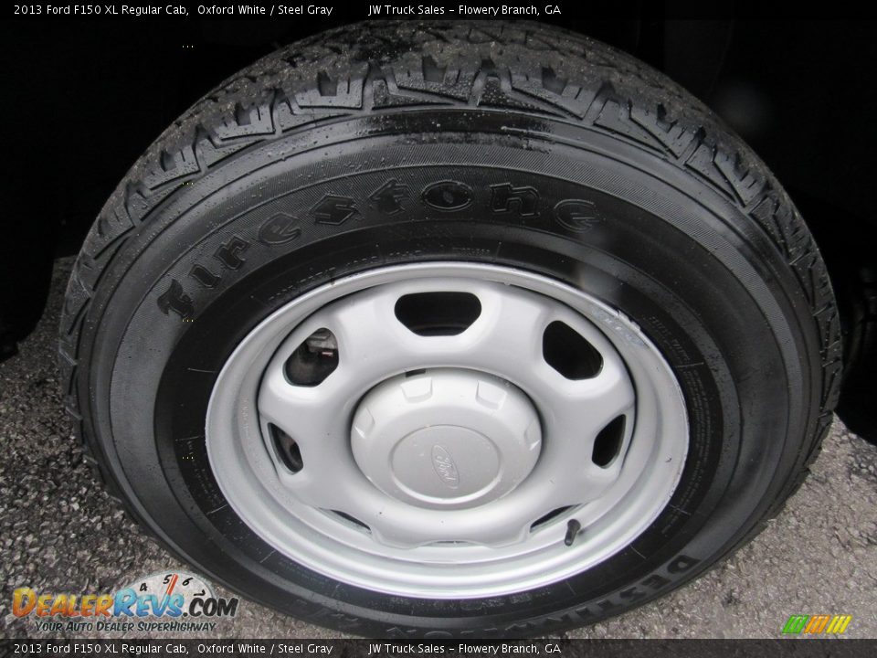 2013 Ford F150 XL Regular Cab Oxford White / Steel Gray Photo #26