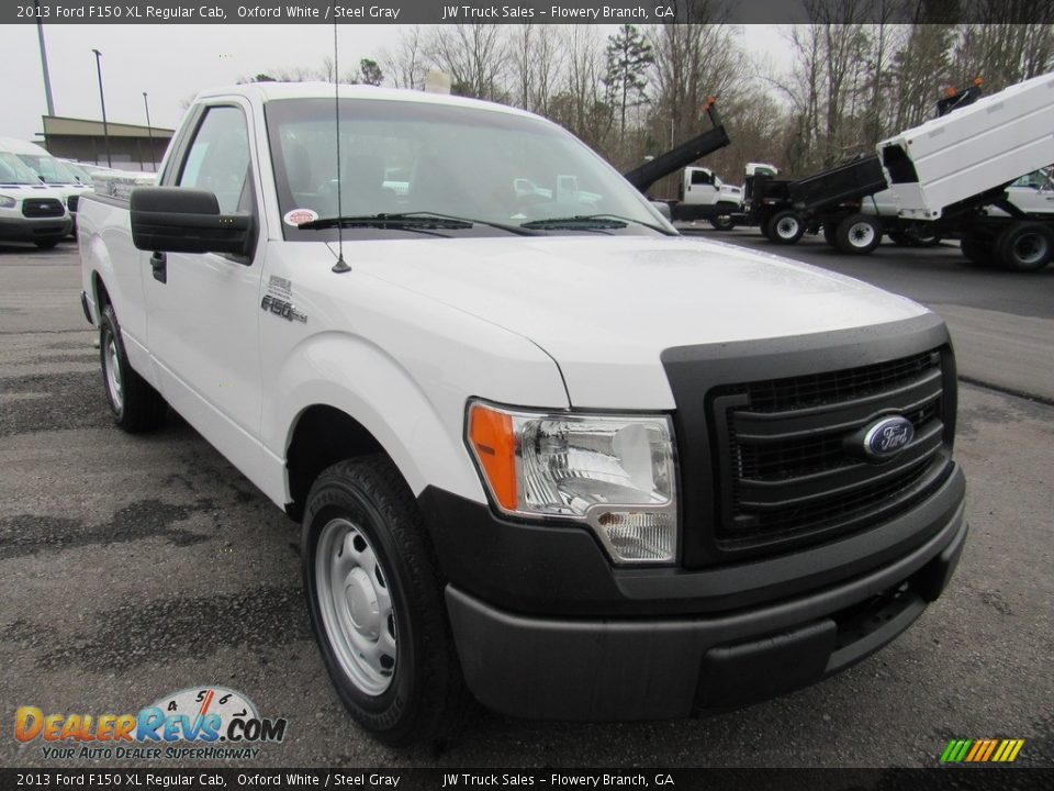 2013 Ford F150 XL Regular Cab Oxford White / Steel Gray Photo #35