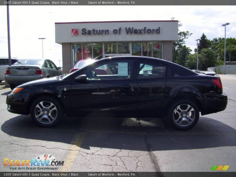 2005 Saturn ION 3 Quad Coupe Black Onyx / Black Photo #1