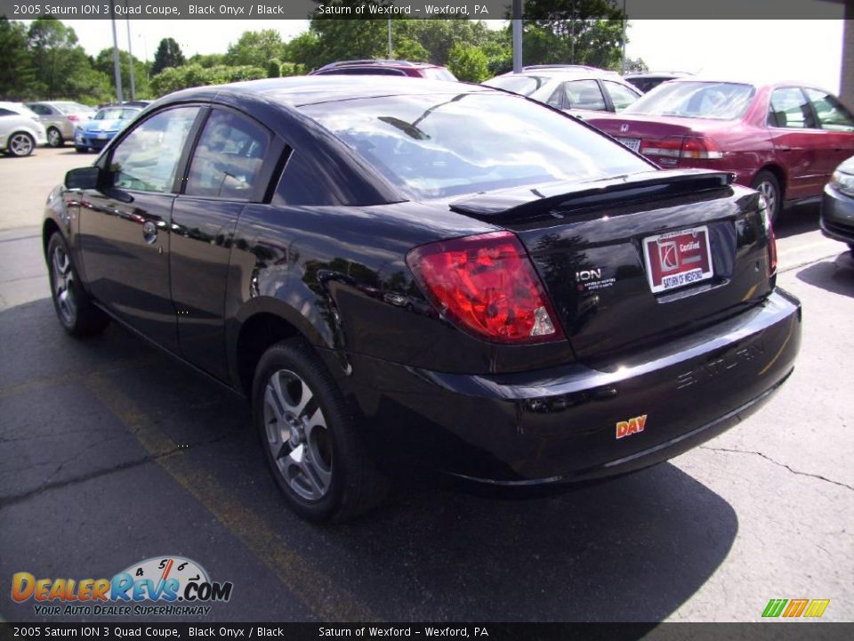 2005 Saturn ION 3 Quad Coupe Black Onyx / Black Photo #2