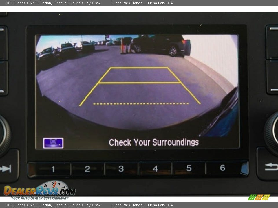 2019 Honda Civic LX Sedan Cosmic Blue Metallic / Gray Photo #15