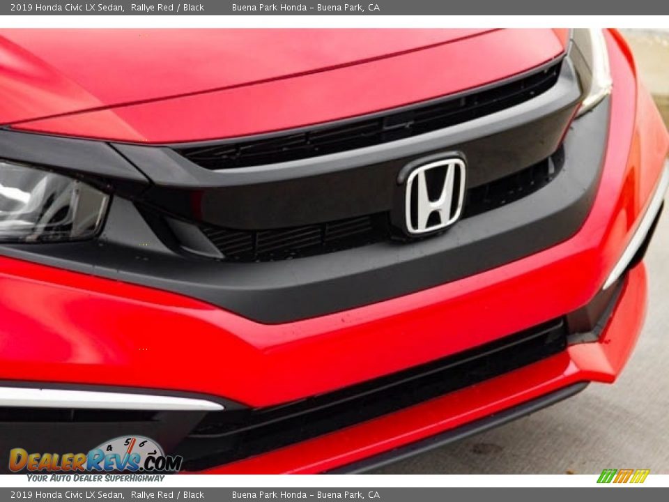 2019 Honda Civic LX Sedan Rallye Red / Black Photo #4