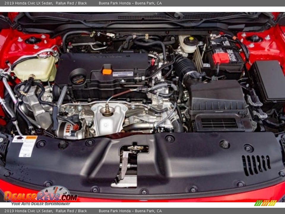 2019 Honda Civic LX Sedan Rallye Red / Black Photo #10