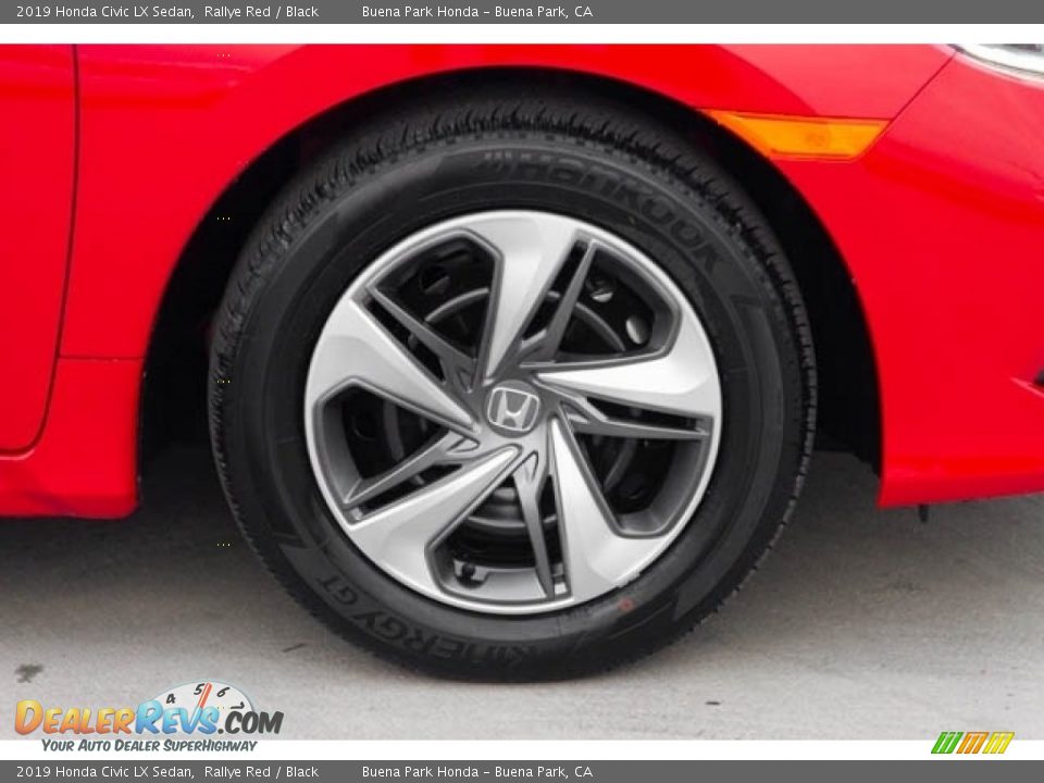 2019 Honda Civic LX Sedan Rallye Red / Black Photo #12