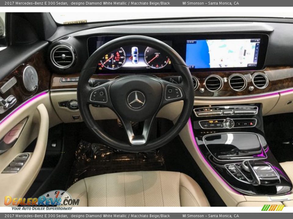 2017 Mercedes-Benz E 300 Sedan designo Diamond White Metallic / Macchiato Beige/Black Photo #4