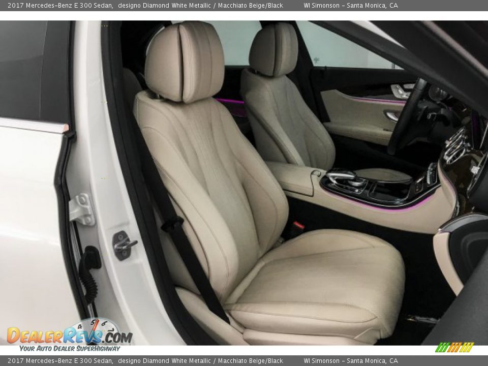 2017 Mercedes-Benz E 300 Sedan designo Diamond White Metallic / Macchiato Beige/Black Photo #6