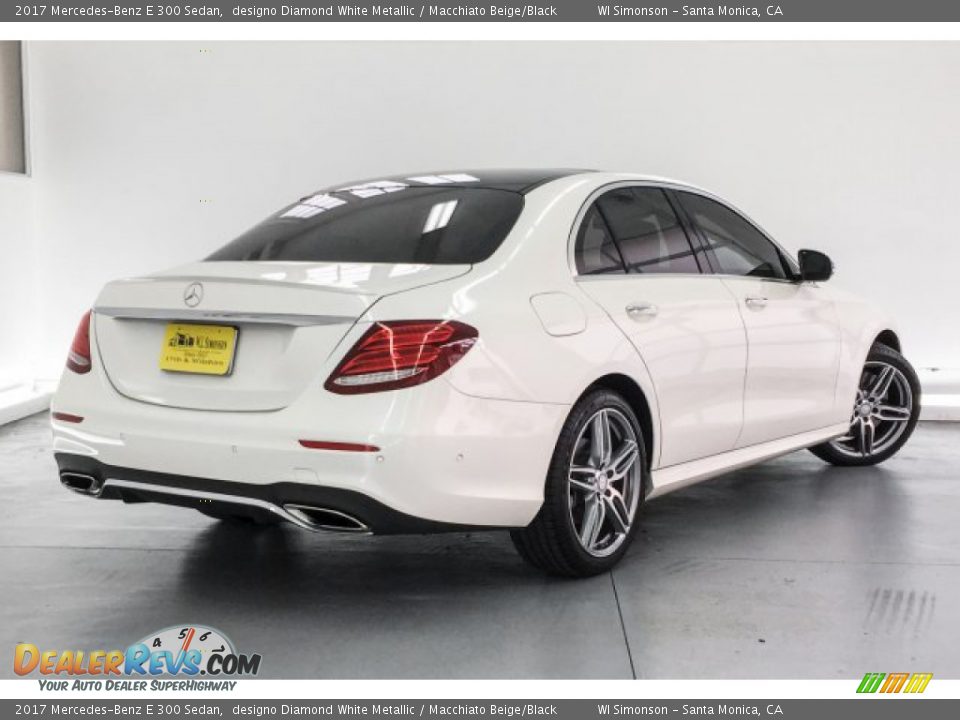 2017 Mercedes-Benz E 300 Sedan designo Diamond White Metallic / Macchiato Beige/Black Photo #14