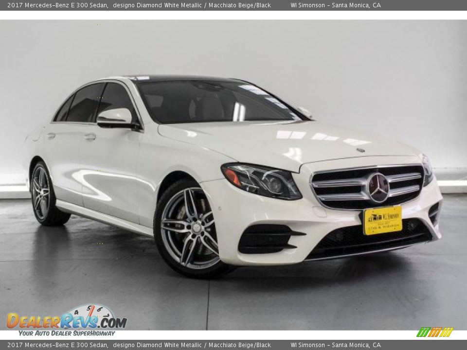 2017 Mercedes-Benz E 300 Sedan designo Diamond White Metallic / Macchiato Beige/Black Photo #16