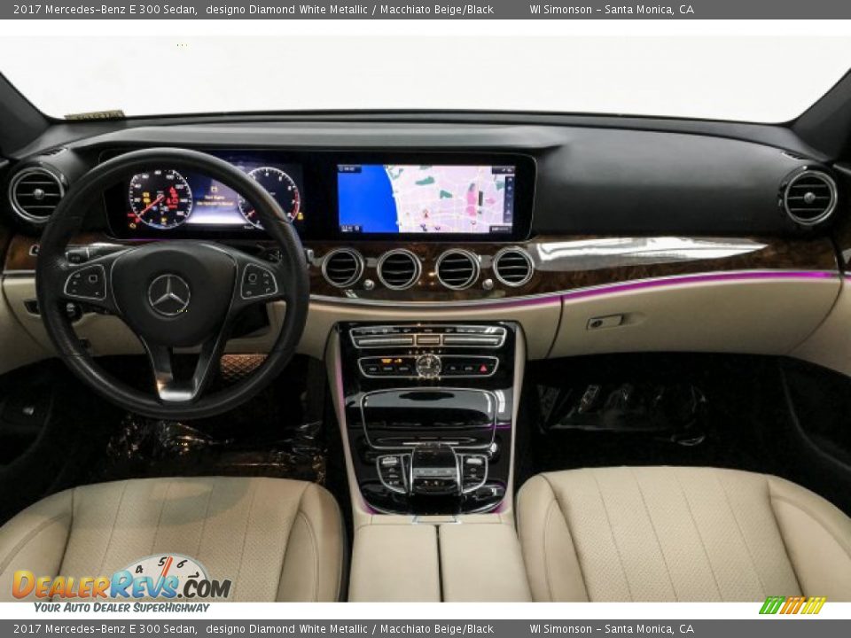 2017 Mercedes-Benz E 300 Sedan designo Diamond White Metallic / Macchiato Beige/Black Photo #18