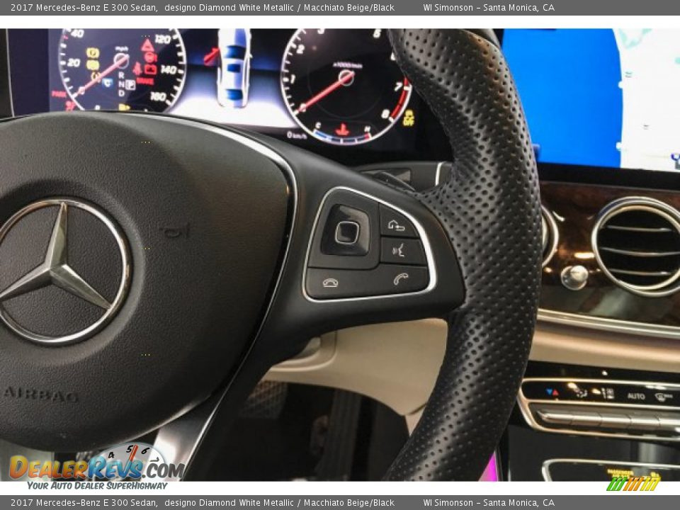 2017 Mercedes-Benz E 300 Sedan designo Diamond White Metallic / Macchiato Beige/Black Photo #20