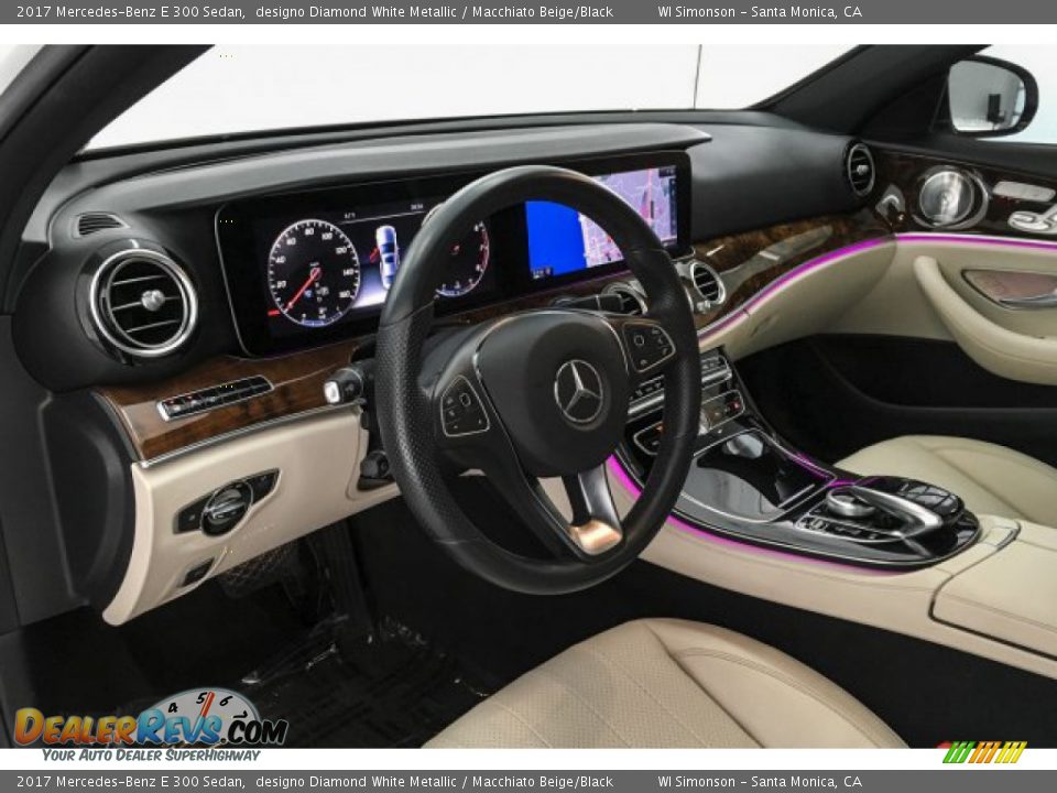 2017 Mercedes-Benz E 300 Sedan designo Diamond White Metallic / Macchiato Beige/Black Photo #23