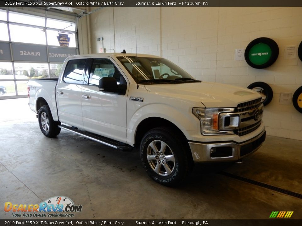 2019 Ford F150 XLT SuperCrew 4x4 Oxford White / Earth Gray Photo #1