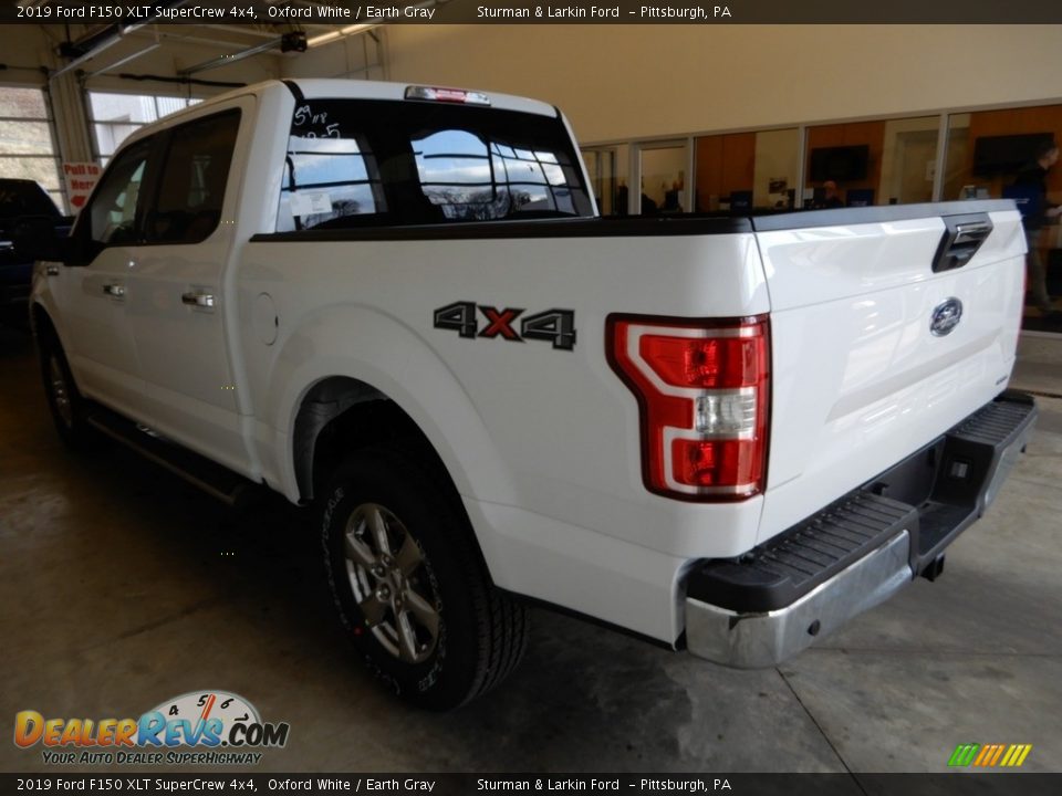 2019 Ford F150 XLT SuperCrew 4x4 Oxford White / Earth Gray Photo #3
