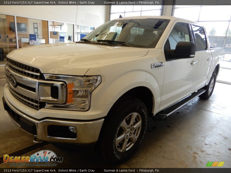 2019 Ford F150 XLT SuperCrew 4x4 Oxford White / Earth Gray Photo #4