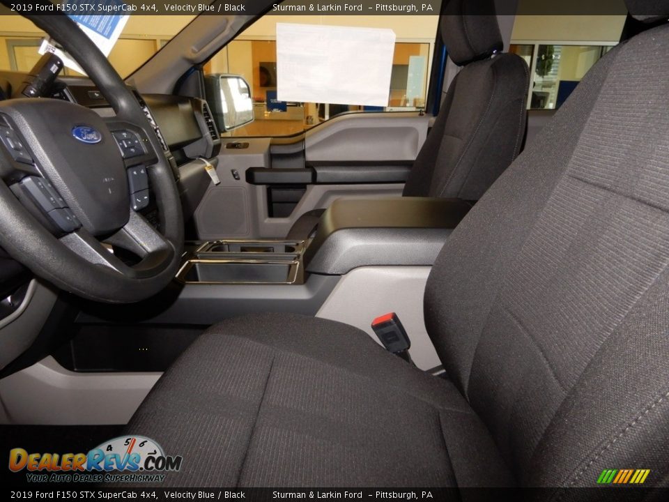 2019 Ford F150 STX SuperCab 4x4 Velocity Blue / Black Photo #6