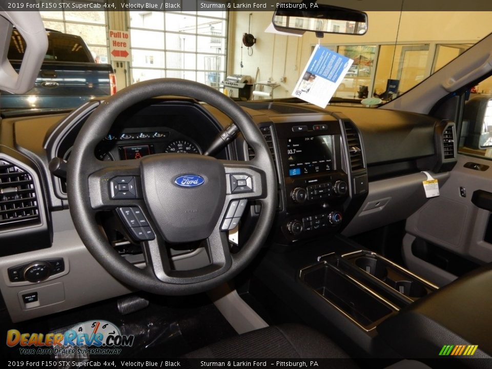 2019 Ford F150 STX SuperCab 4x4 Velocity Blue / Black Photo #8