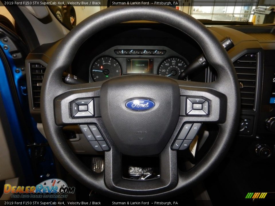 2019 Ford F150 STX SuperCab 4x4 Velocity Blue / Black Photo #11