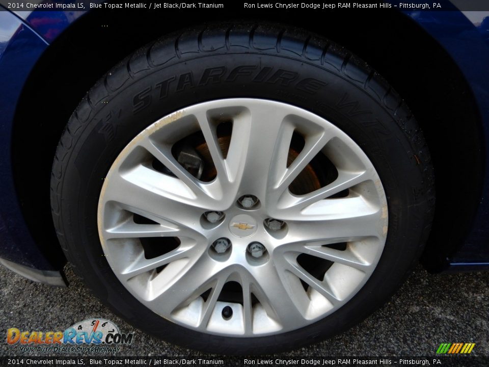 2014 Chevrolet Impala LS Blue Topaz Metallic / Jet Black/Dark Titanium Photo #9