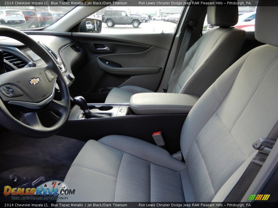2014 Chevrolet Impala LS Blue Topaz Metallic / Jet Black/Dark Titanium Photo #10