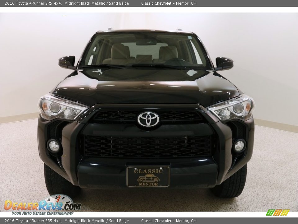 2016 Toyota 4Runner SR5 4x4 Midnight Black Metallic / Sand Beige Photo #2