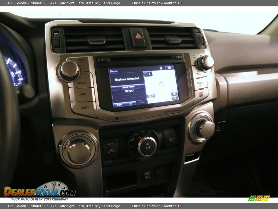 2016 Toyota 4Runner SR5 4x4 Midnight Black Metallic / Sand Beige Photo #9