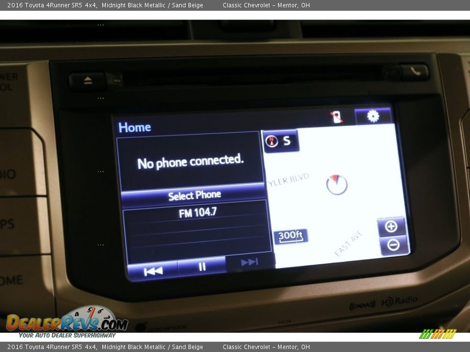 2016 Toyota 4Runner SR5 4x4 Midnight Black Metallic / Sand Beige Photo #10