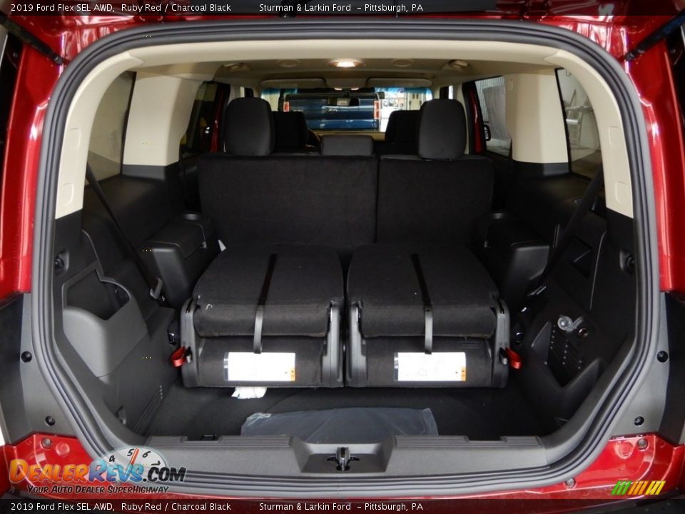 2019 Ford Flex SEL AWD Ruby Red / Charcoal Black Photo #3
