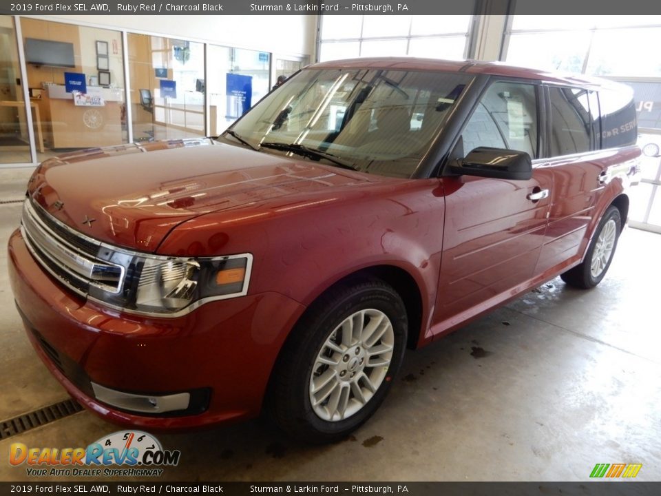 2019 Ford Flex SEL AWD Ruby Red / Charcoal Black Photo #5