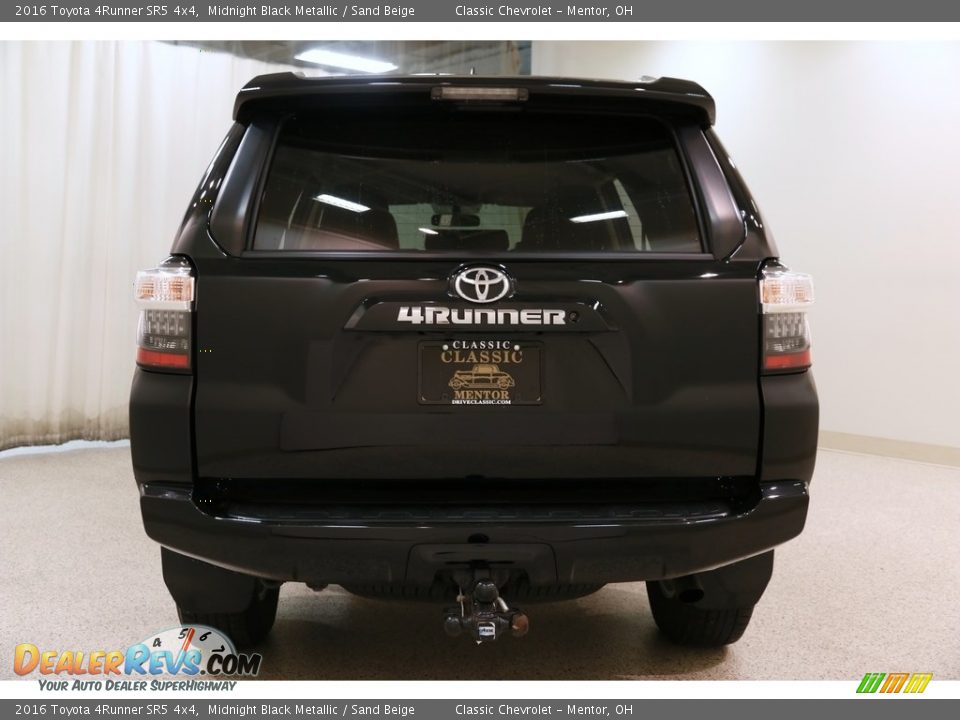 2016 Toyota 4Runner SR5 4x4 Midnight Black Metallic / Sand Beige Photo #20
